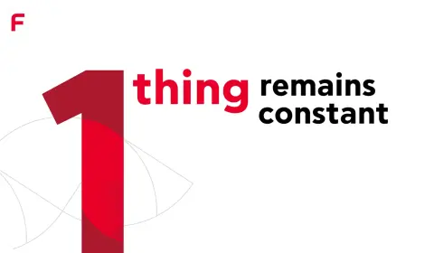1 thing remains constant